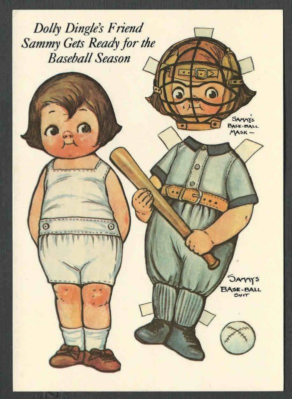 DATE 1984 PPC* DOLLY DINGLE FRIEND SAMMY GETS READY TO PLAY BASEBALL SEE INFO