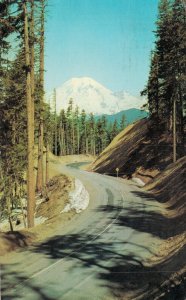 USA Mount Rainier White Pass Highway Washington Vintage Postcard 07.88