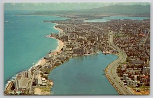 San Juan Puerto Rico Condado Section And Lagoon Postcard W27