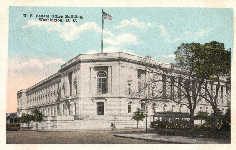 Vintage Postcard United States Senate Office Building White Marble Washington DC