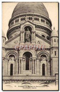 Old Postcard The Church of Paris Saore Heart