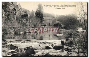 Old Postcard Avallon A corner Cousin Pontaubert The valley Jolie