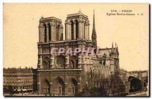 Paris Old Postcard Notre Dame Church