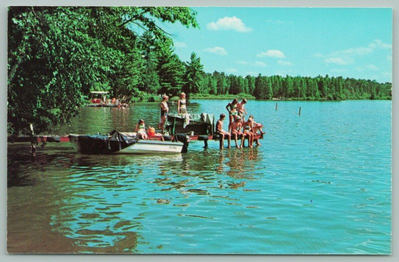 Chetek Wisconsin~Luther Park Bible Camp~A Warm Day~What Will it Be?~c1950 PC 