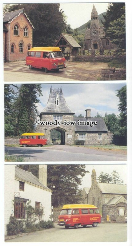 su3290 - Royal Mail Post Buses in Wales - 5 postcards