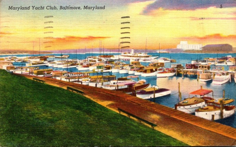 Maryland Baltimore The Maryland Yacht Club 1951