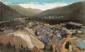 J76/ Mullin Idaho Postcard c1910 Morning Mill Buildings Railroad  225