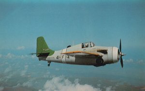 Military Aviation Postcard - Grumman FM-2 Wildcat US Navy Fighter RS24405
