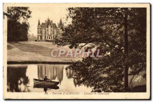 Old Postcard Environs d & # 39Alencon Chateau De Chauvigny