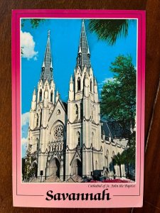 Cathedral of St John the Baptist Savannah GA Georgia  picture postcard