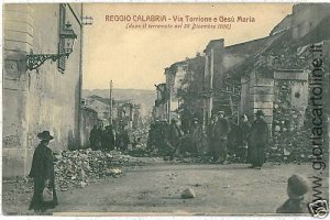 03000 vintage postcard: REGGIO CALABRIA - VIA TORRIONE 1908-