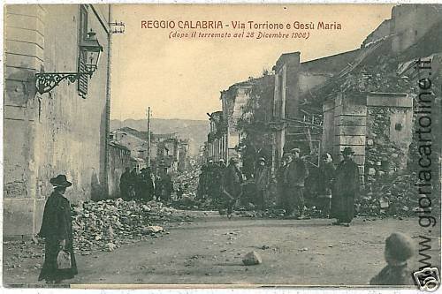 03000 vintage postcard: REGGIO CALABRIA - VIA TORRIONE 1908-