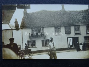 Devon HATHERLEIGH The George Hotel & Market Place - Old RP Postcard