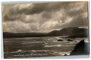 1910-30 Carmel Bay From Pebble Beach Rppc Ca Postcard California Real Photo 