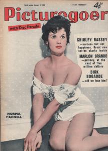 Picturegoer Shirley Bassey Marlon Brando Dick Bogarde 1959 Magazine