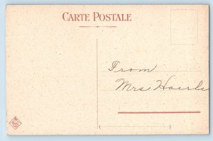 Naples Campania Italy Postcard Via San Carlo Trolley Car c1910 Antique Unposted