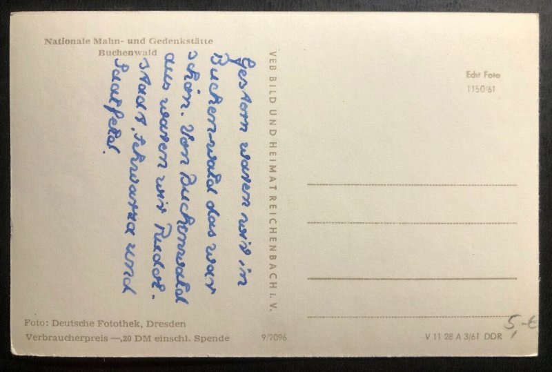 Mint Germany RPPC Real picture Postcard Buchenwald City Monuments