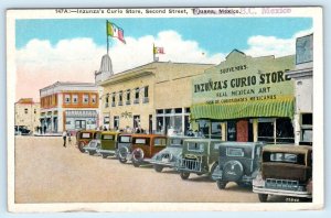 TIJUANA, MEXICO ~ Second Street INZUNZA'S CURIO STORE 1920s-30s Postcard