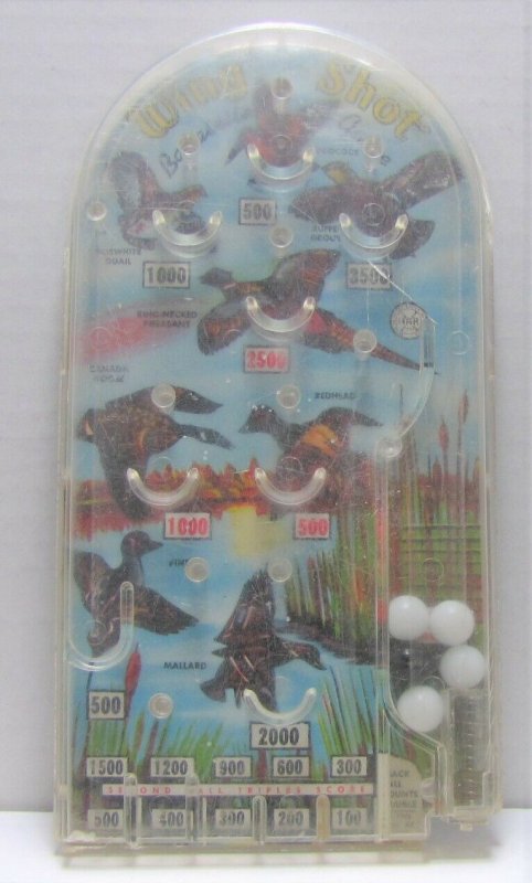 Vintage MARX Wing Shot Bird Hunting Bagatelle Toy Pinball Game