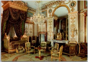 VINTAGE POSTCARD CONTINENTAL SIZE INTERIOR OF PALACE OF FONTAINEBLEAU FRANCE F