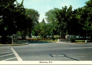 Canada Kelowna Entrance To City Park