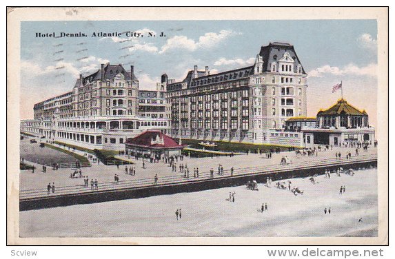 Hotel Dennis, ATLANTIC CITY, New Jersey, PU-1916