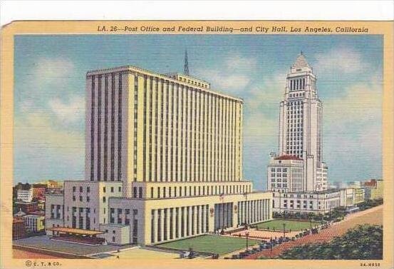 California Los Angeles Post Office And Federal Building And City Hall