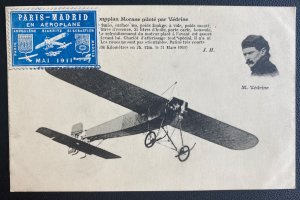 Mint France Postcard RPPC Early Aviation Mornane Monoplane Flight Label