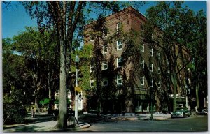 Queensbury Hotel Glens Falls New York Modern Brick Fire-Proof Building Postcard