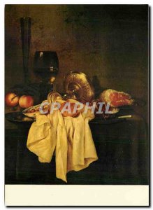 Postcard Modern Willem Claesz Heda Fruhstuck mit Schinken und Wein Aus der Sa...