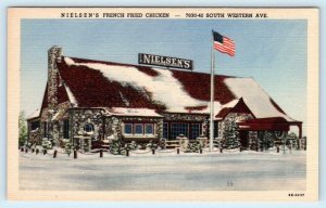 CHICAGO, Illinois IL ~ Roadside  NIELSEN'S FRENCH FRIED CHICKEN c1940s Postcard