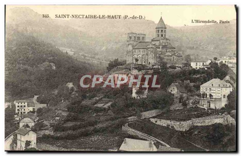 Old Postcard St Nectaire Le Haut L & # 39Eglise