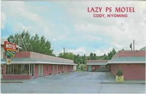 Vintage Postcard, Lazy P.S. Motel, Cody, Wyoming 