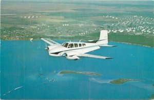 Advertising Aviation flight Wichita Kansas Beechcraft #D50E Postcard 21-2212