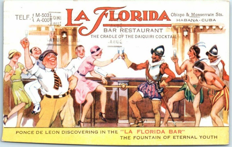 Postcard - La Florida Bar-Restaurant, Havana, Cuba