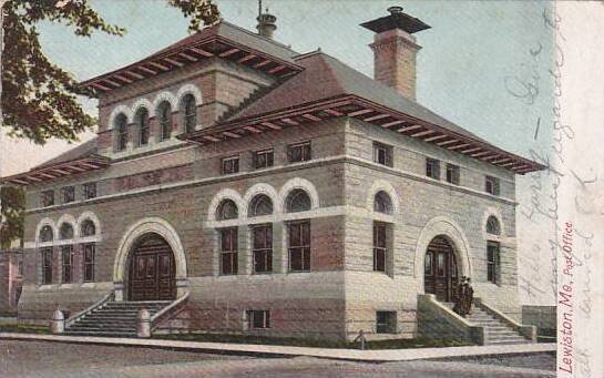 Maine Lewiston Post Office 1905