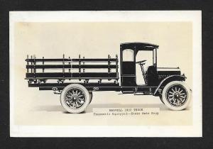 VICTORIAN TRADE CARD Lester Bros Cars & 1920 Maxwell Trucks