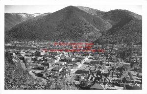 ID, Wallace, Idaho, RPPC, City Scene, Aerial View, Hall Photo No H-295