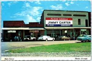 Postcard - Main Street - Plains, Georgia