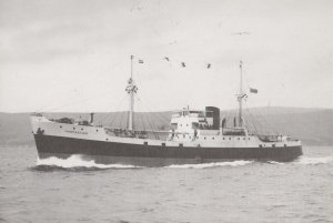 Voortrekker Glasgow Scottish Flying Coaster Ship in South Africa Postcard