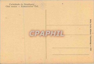 Postcard Old Cathedral of Strasbourg Approval novel Romanischer Teil