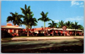 Vtg Miami Beach Florida FL Jack Frost Villas Hotel Motel Normandy Isle Postcard
