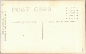 RPPC Duckshead Mountain, Jackson NH Vintage Postcard D38