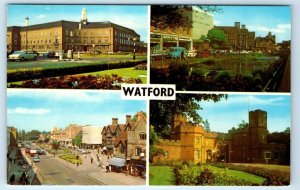 WATFORD multiview HERTFORDSHIRE UK Postcard