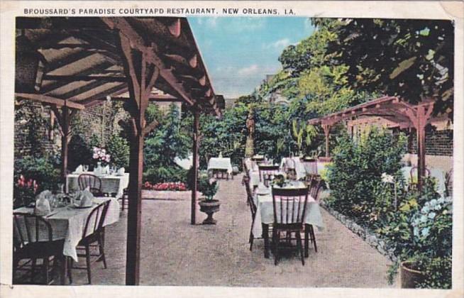 Louisiana New Orleans Broussard's Paradise Courtyard Restaurant