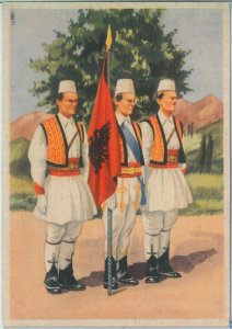 79352 - ALBANIA - VINTAGE Ethnic POSTCARD  -  COSTUMES
