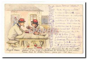 Old Postcard Army Canteen (humor) illustrator William RaRe