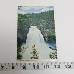 Yellowstone National Park Upper Falls Vintage Postcard