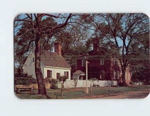 Postcard The George Wythe House at Williamsburg Virginia USA