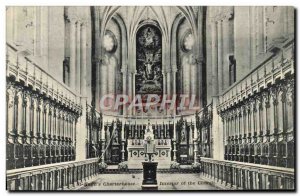 Postcard Old St Hugh & # 39s Charterhouse Interior Of The Church